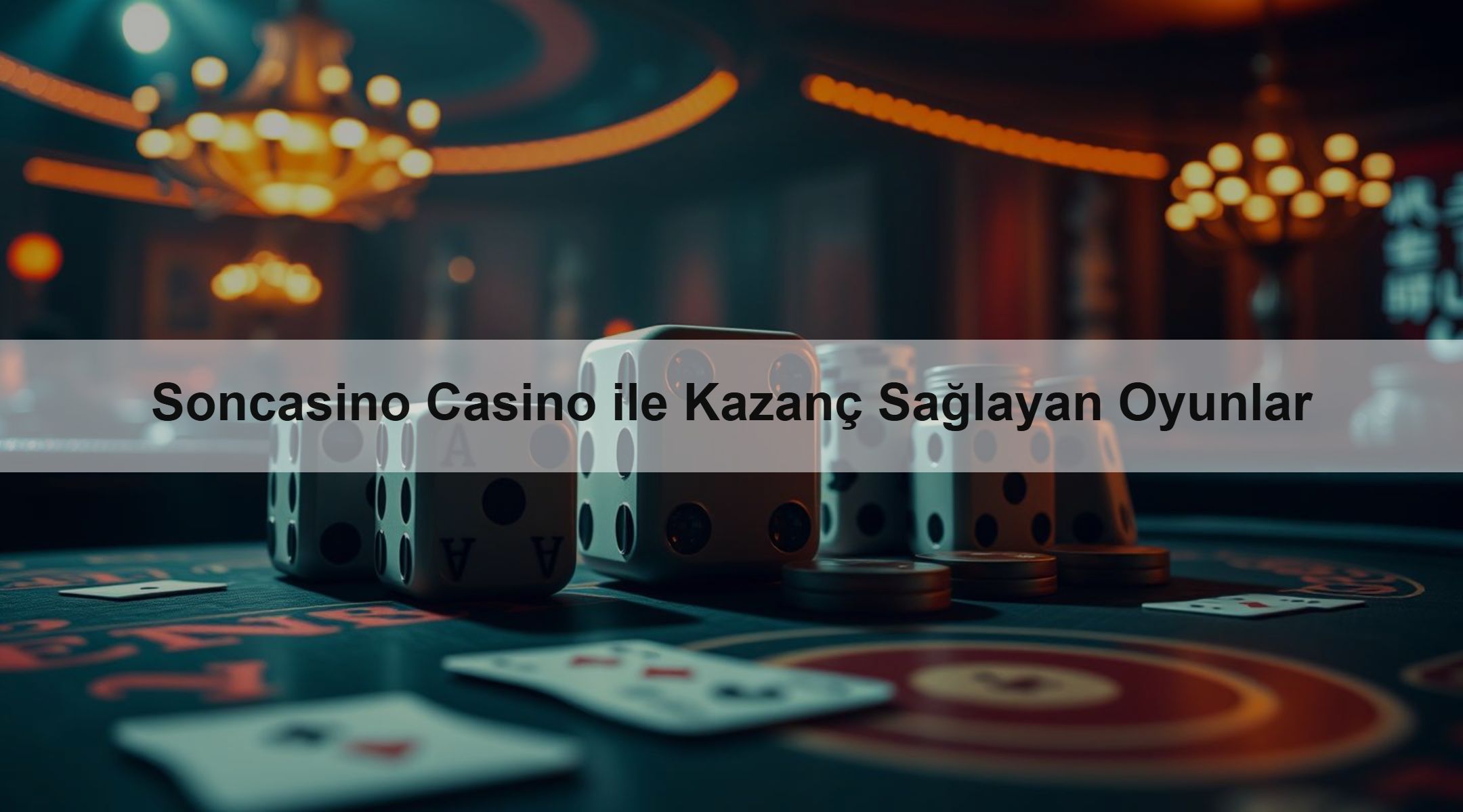 Soncasino Casino ile Kazanç Sağlayan Oyunlar